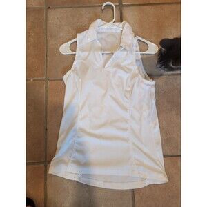 Polo Golf Womens White Sleeveless Golf Tennis Top Activewear Size S